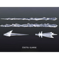 Klara, intrikat formade plastiska iskrystallstav med taggiga kanter och spetsiga toppar, Builders Parts HD MS Effect-01 1/144