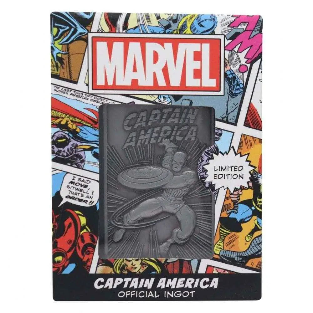 Grå Captain America Samlar Ingot i Marvel-förpackning