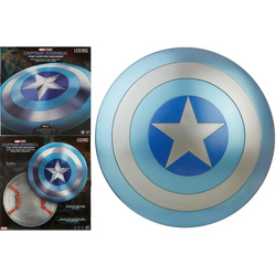 Blå och silver Captain America-sköld från Marvel Legends, Stealth Replica 1:1
