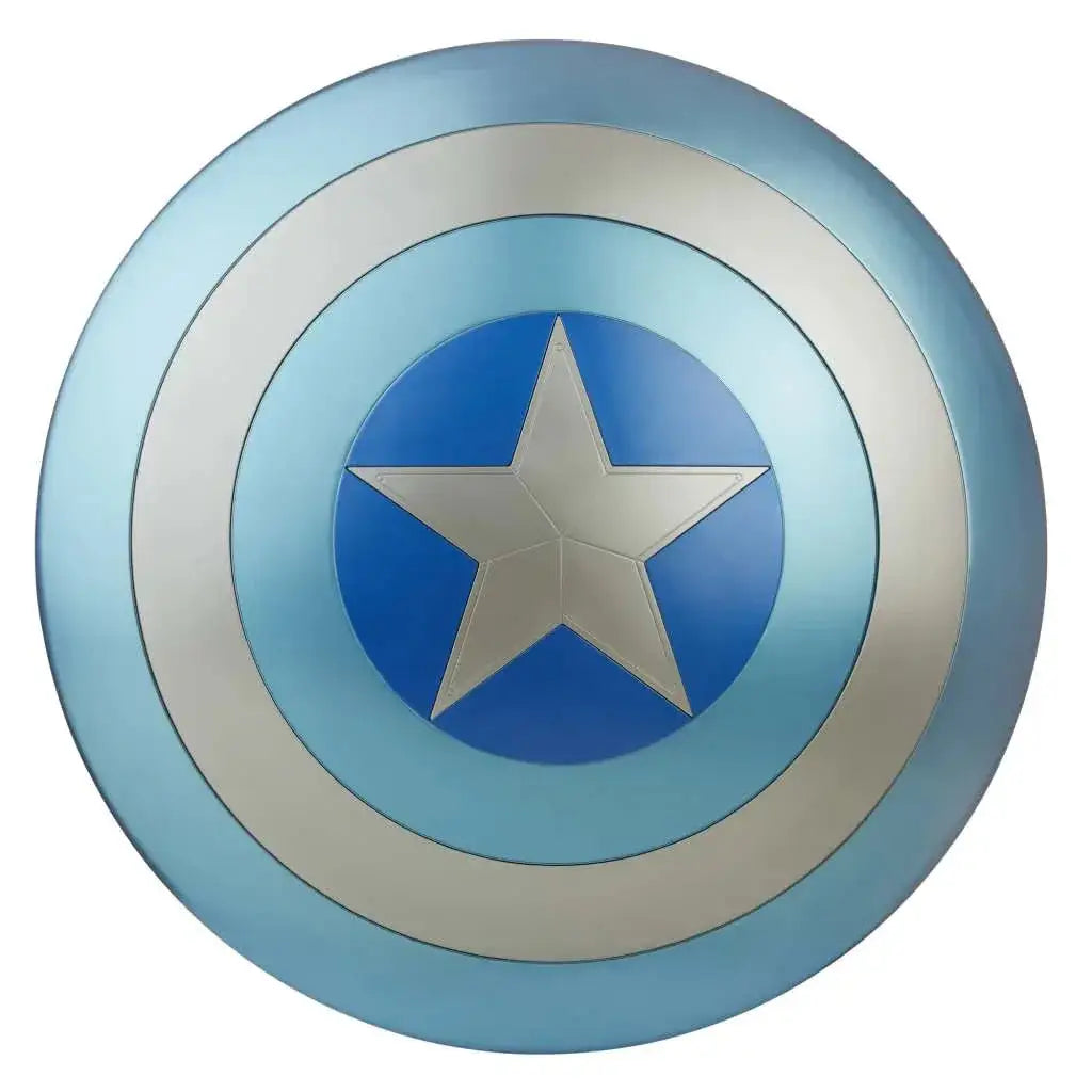 Blå och silver Captain America Stealth Shield Replica med ringar och stjärna
