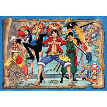 Anime pusselkollektion - cube500 One Piece: Karta - pussel med 500 bitar clementoni