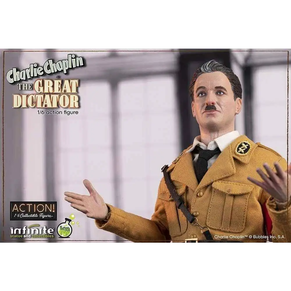 Charlie Chaplin som diktatorn 1/6 actionfigur i uniform