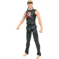 Svart Daniel LaRusso actionfigur från The Karate Kid i Cobra Kai-stil