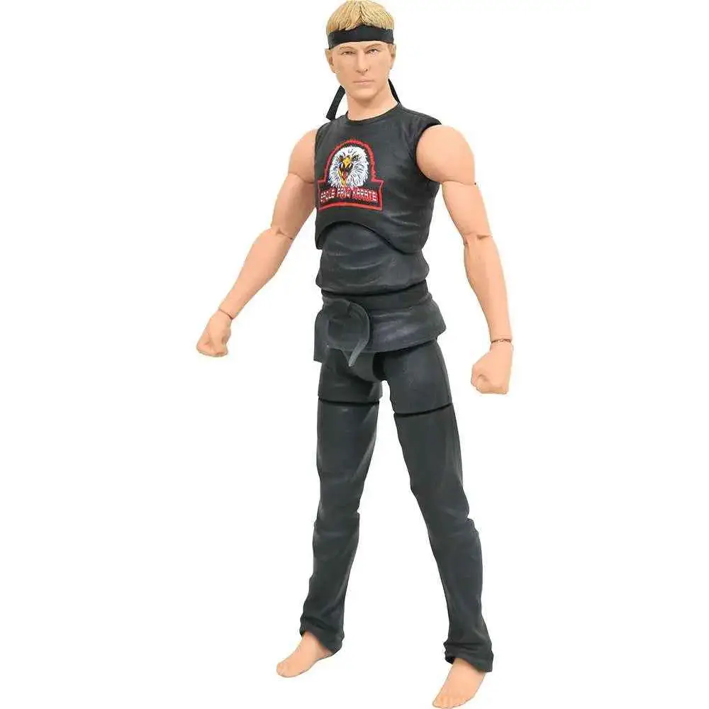 Svart Daniel LaRusso actionfigur från The Karate Kid i Cobra Kai-stil