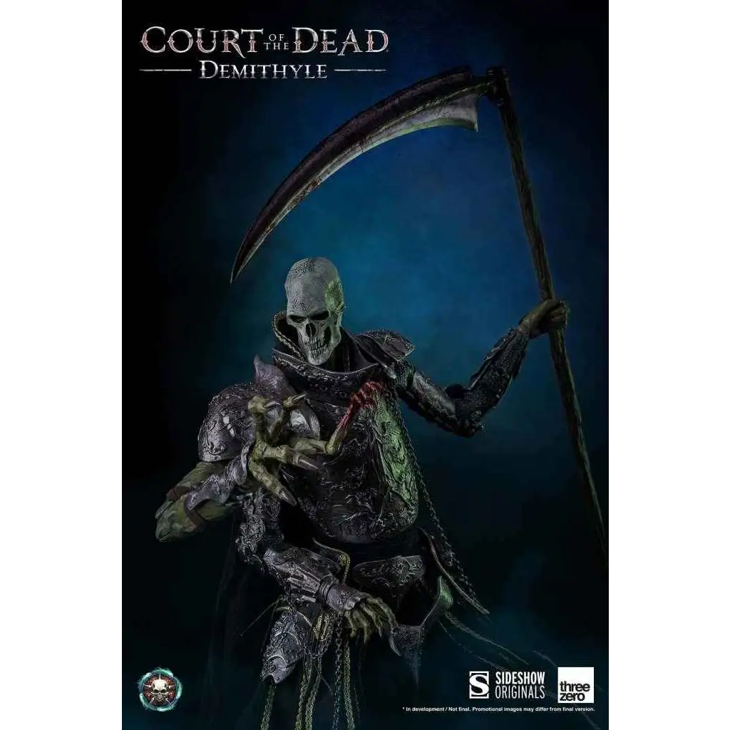 Court of the Dead Demithyle 1/6 figur med detaljerad svart och grön rustning