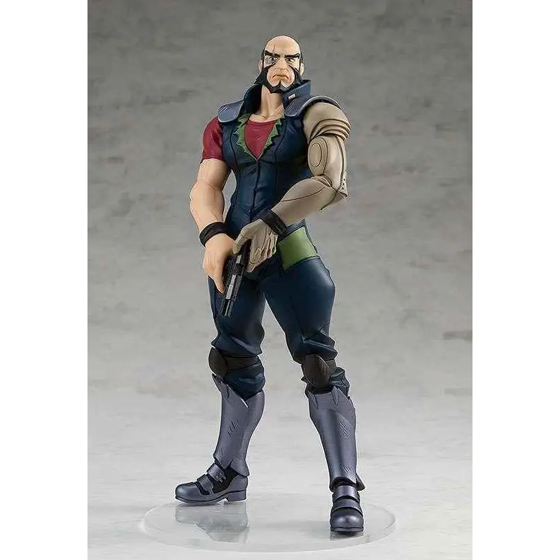 Jet Black Cowboy Bebop POP UP PARADE figur, muskulös med öga och skägg