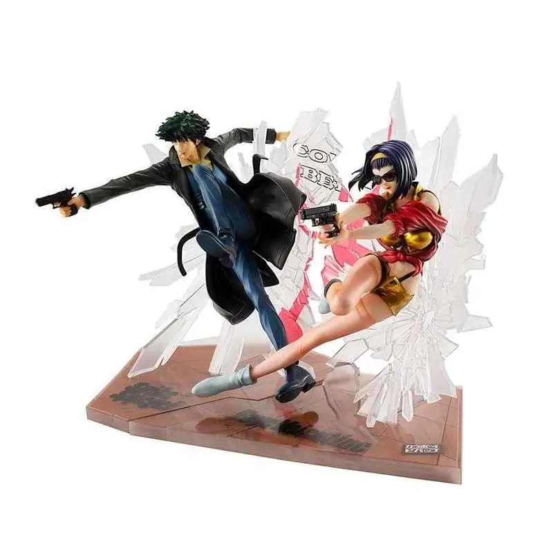 Dynamisk Cowboy Bebop Spike och Faye-stridsset i action