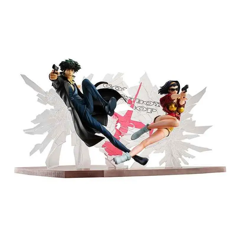 Cowboy Bebop Spike och Faye i actionduell med pistoler