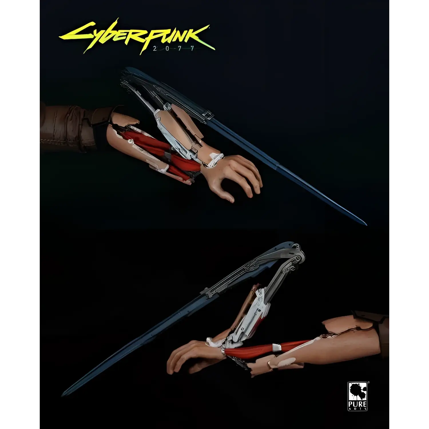 Cyberpunk 2077 V man 1/6 figur med cybernetisk armprotes