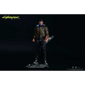 Cyberpunk 2077 V man i brun jacka och svarta byxor med futuristiskt vapen, 1/6 figur