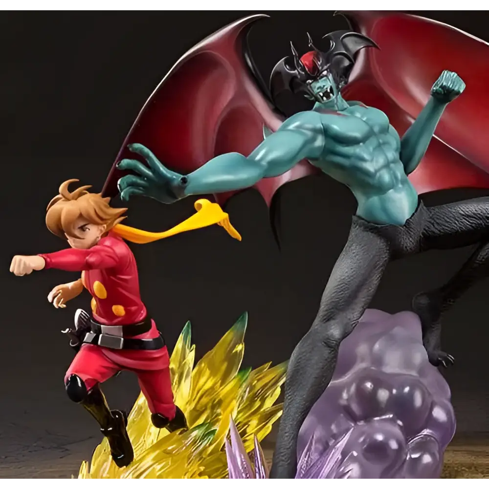 Tealhyadad med röda ögon och svarta fladdermusvingar från Cyborg 009 vs Devilman Zero Figuarts