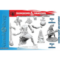 Grå plast D&D Frameworks Stone Giant Miniatyr med muskulös rustad krigare