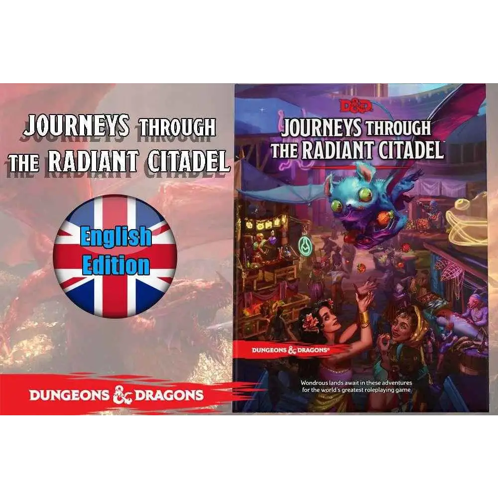 Omslag till D&D Journeys Through the Radiant Citadel, engelsk utgåva