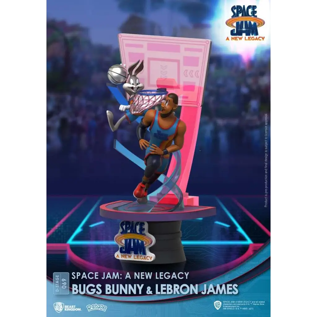D-stage Space Jam 2: Bugs Bunny och LeBron-statyn i dunk-scen