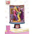 3D diorama av Rapunzel från Wreck-It Ralph 2 i rosa-lila klänning