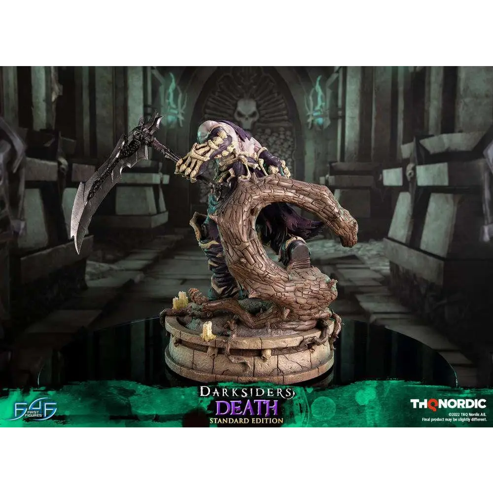 Darksiders Death-figur av mörk skulptur i dynamisk pose