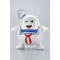 Vit Daruma Club Stay Puft Marshmallow Man-figur i vit med blå och röda accenter