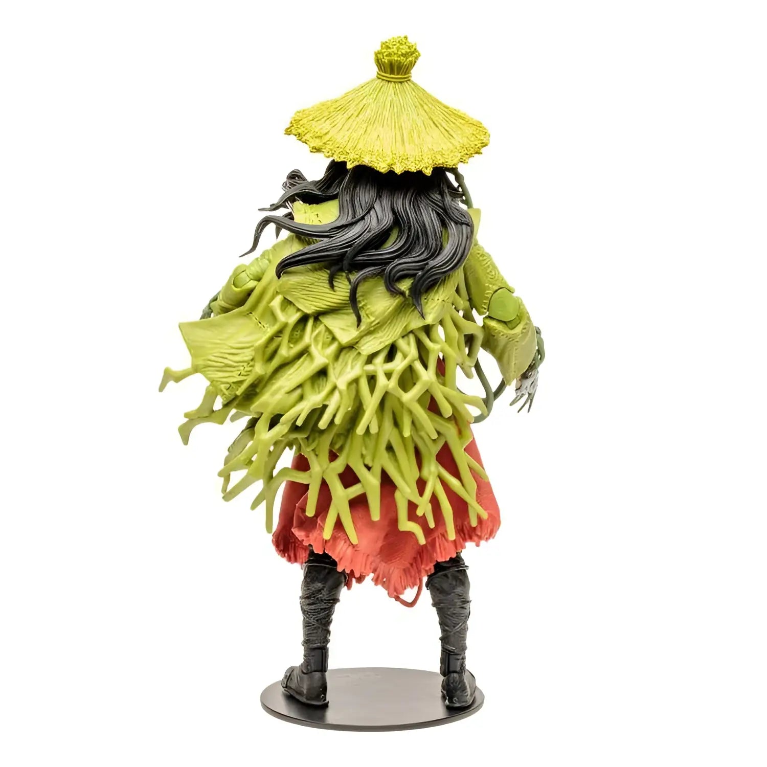 DC Multiverse Scarecrow Infinite AF actionfigur med svart hår och halmhatt