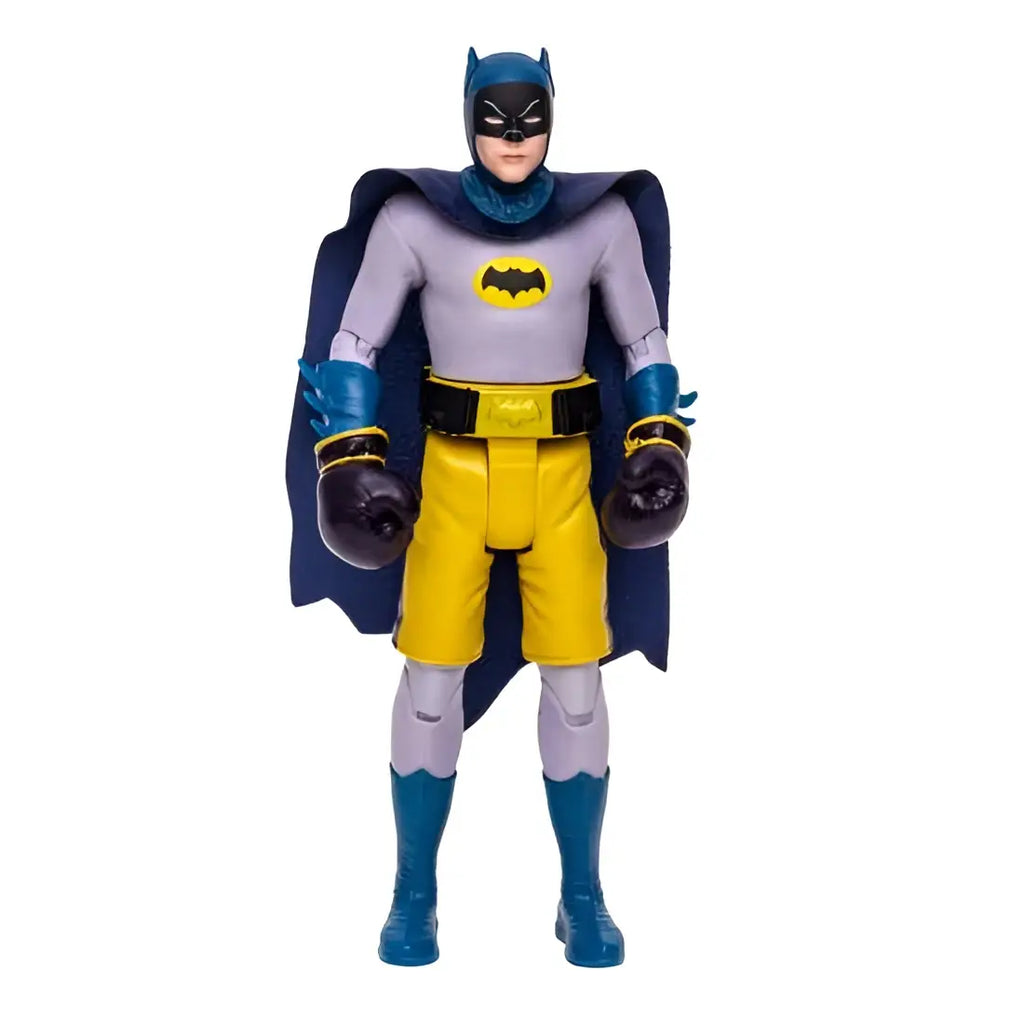 DC Retro Batman 66 Batman-figur i 60-talsdräkt med grå kostym