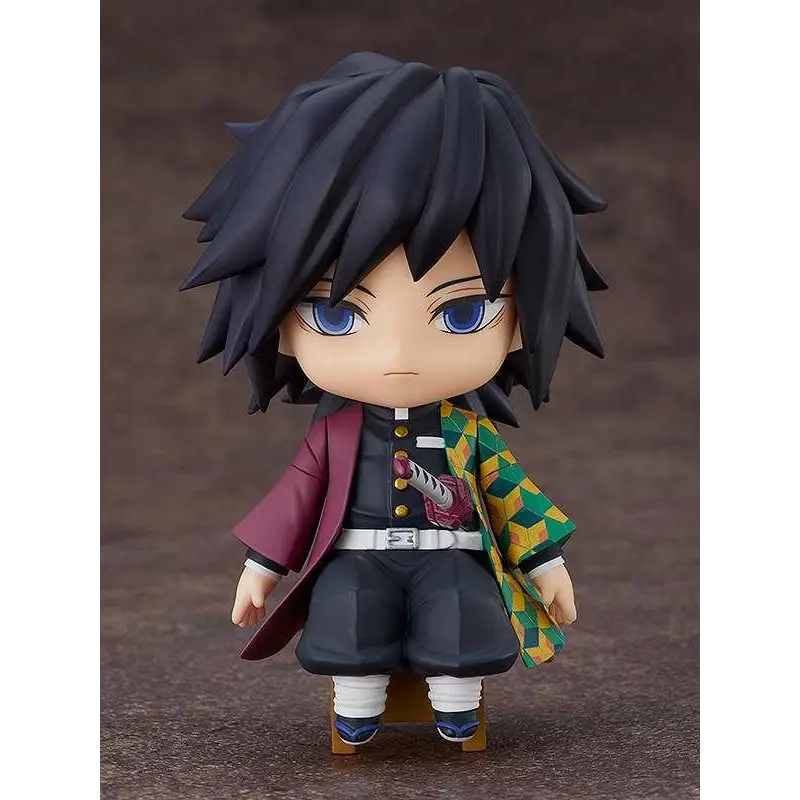 Demon Slayer Giyu Tomioka Nendoroid Swacchao figurine med svart hår och blå ögon
