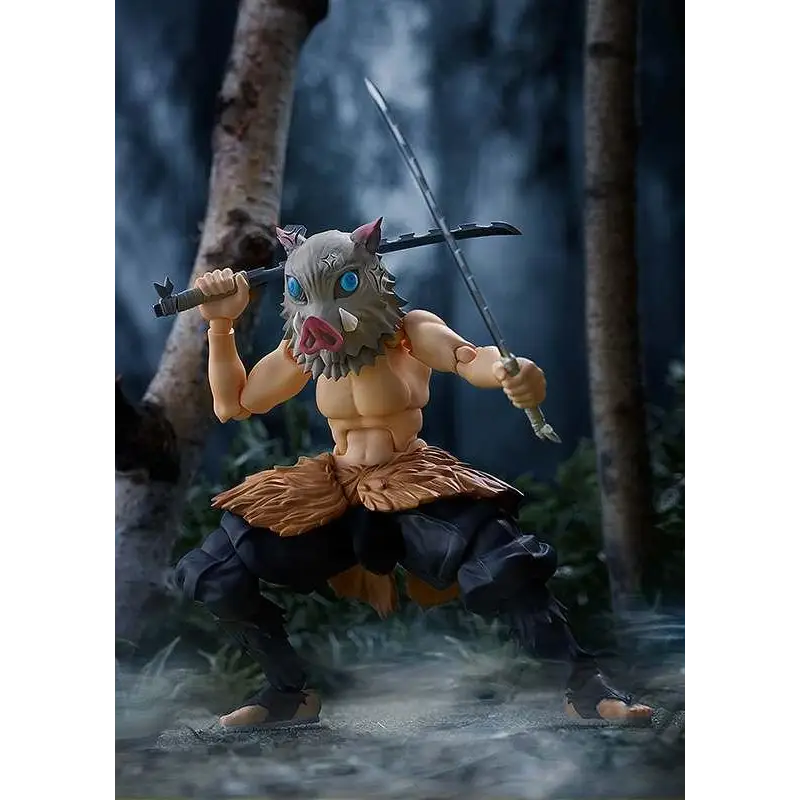 Demon Slayer Inosuke Hashibira DX Figma action figure med grisgrismask