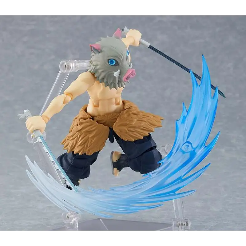 Inosuke Hashibira DX Figma actionfigur från Demon Slayer med vildsvinsmask