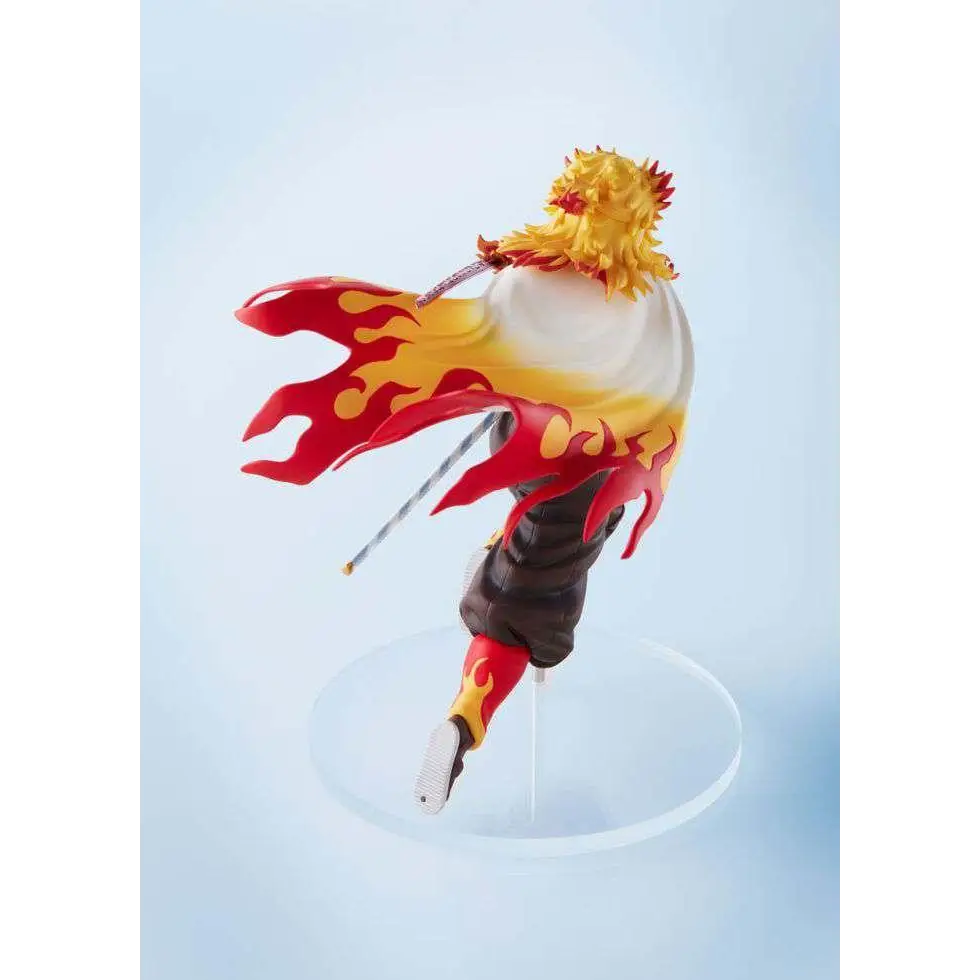 Demon Slayer Kyojuro Rengoku mini-figur med flammande effekter