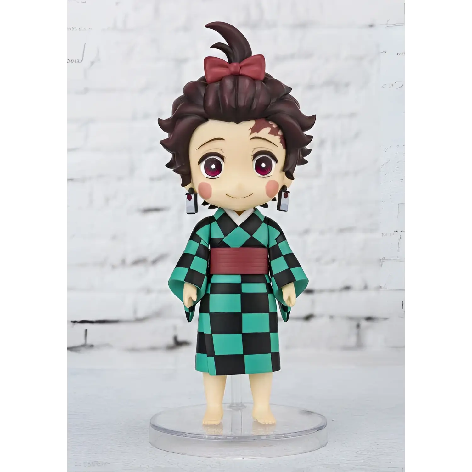 Chibi Tanjiro Kamado-figur från Demon Slayer med Zenitsu och Inosuke