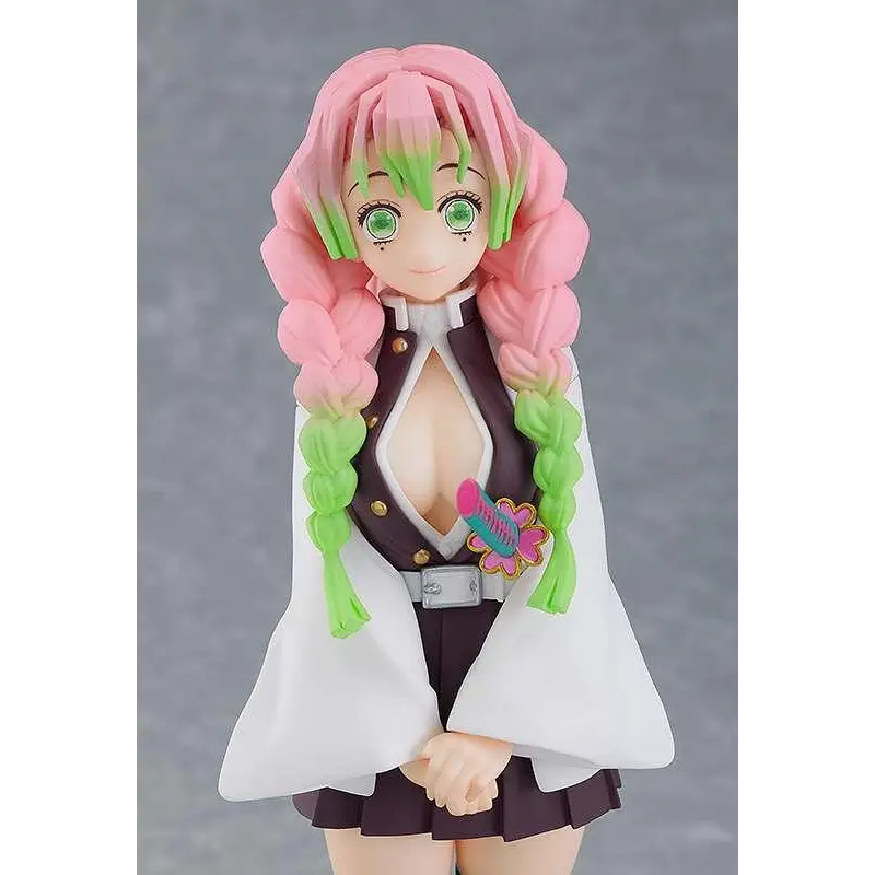 Demon Slayer Mitsuri Kanroji POP UP PARADE figurin med rosa-gröna flätor och vit mantel
