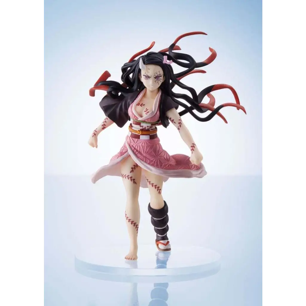 Detaljerad Nezuko-figur från Demon Slayer, PVC-mini-statyett