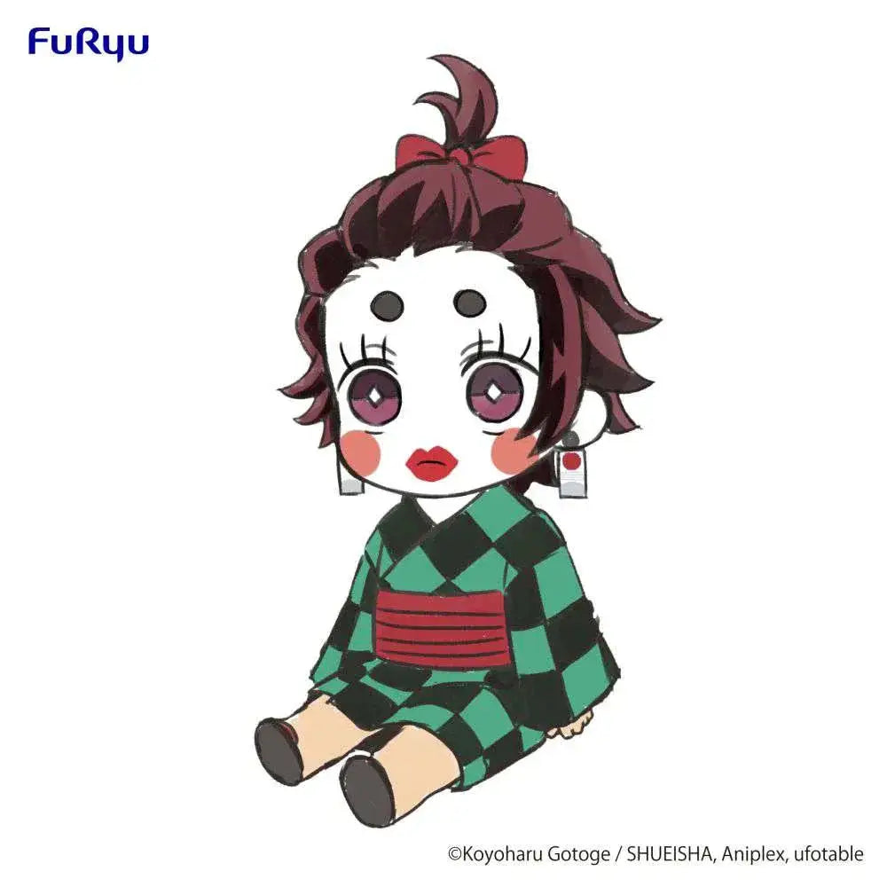 Chibi Nezuko Kamado plush i Sumiko Potetto-stil från Demon Slayer