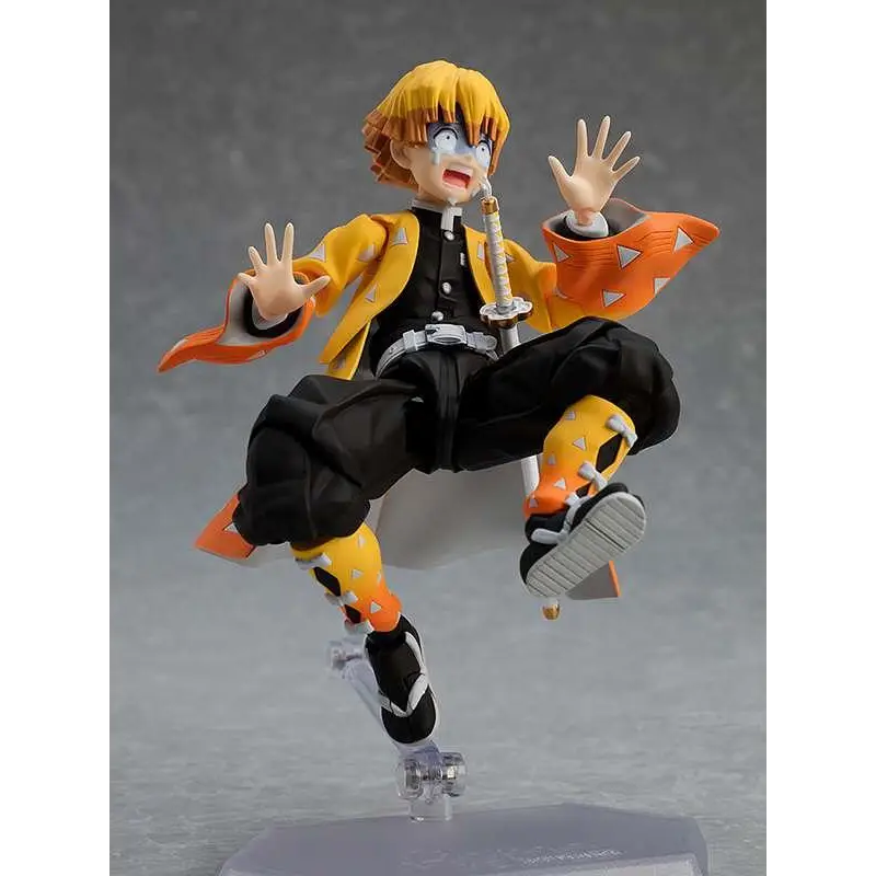 Demon Slayer Zenitsu Agatsuma figma-figur med orange och svart design