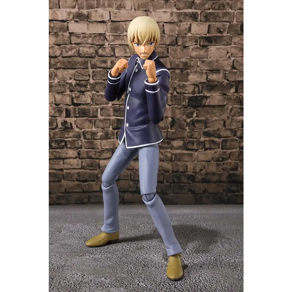 Detective Conan Toru Amuro SH Figuarts-figur i stridsposition