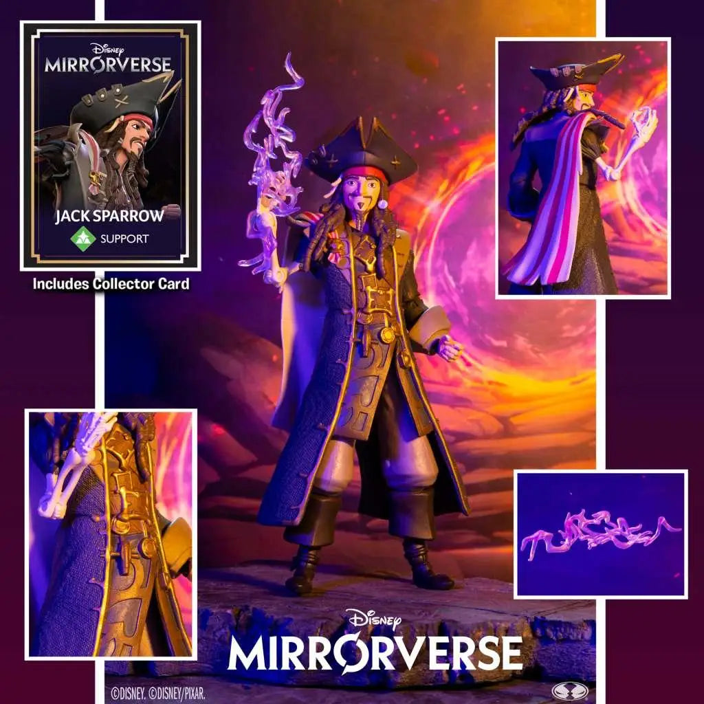 Disney Mirrorverse Jack Sparrow actionfigur i mörkblå och guld