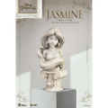 Beige resinbyst av Disney-prinsessan Jasmine med scarf och frisyr