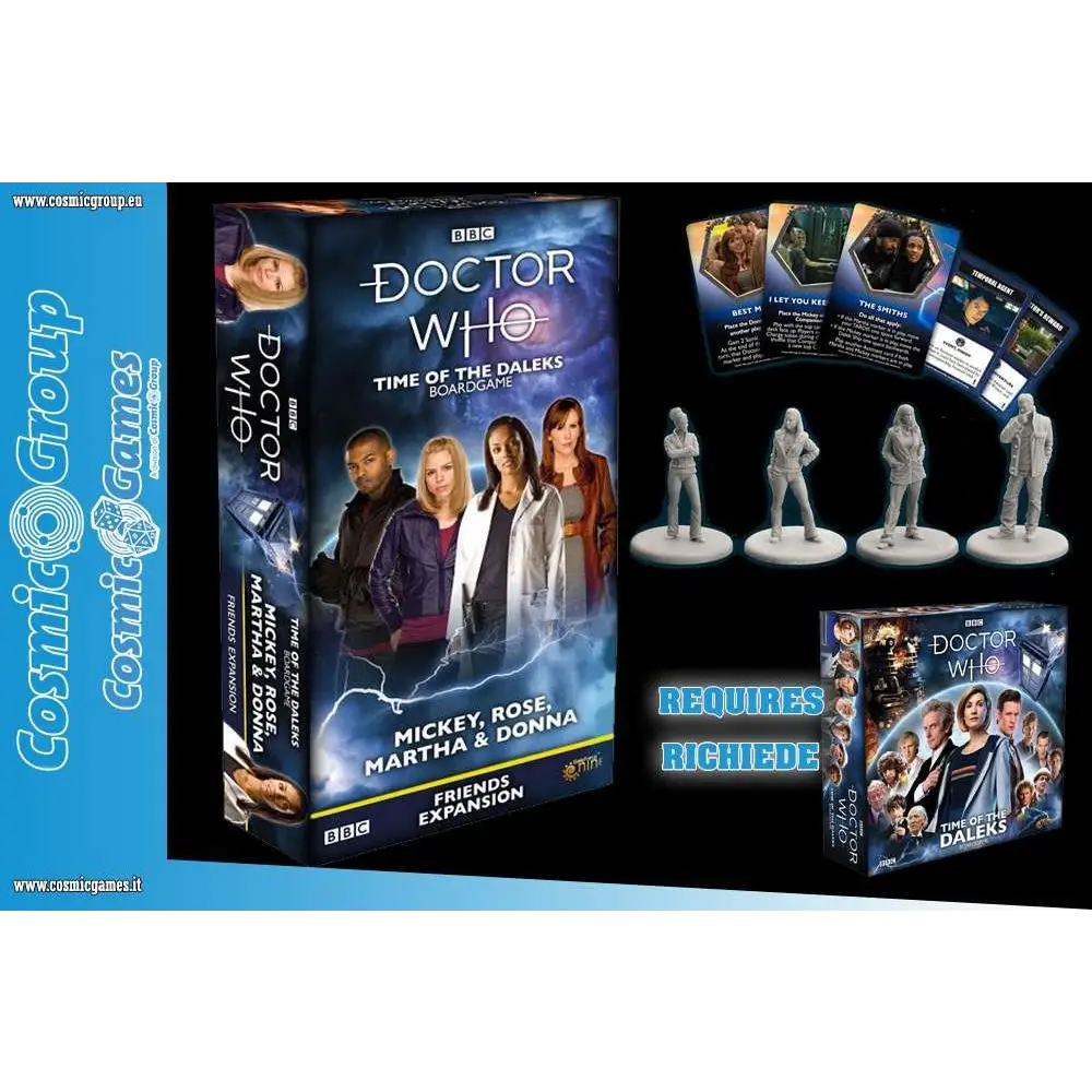 Doctor Who Time of the Daleks expansion 2 med Mickey, Rose, Martha och Donna