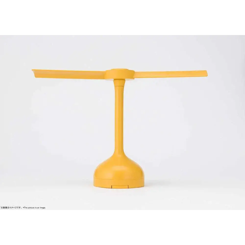 Gul plastleksakshjälm från Doraemon Proplica Takecopter med minimalistisk design och två horisontella rotorblad