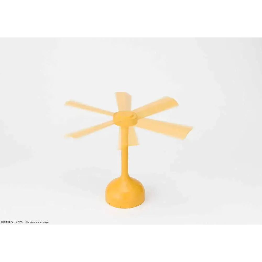 Gul plastfläkt med sex blad och rund bas, Doraemon Proplica Takecopter