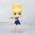Chibi Kohaku-figur från Dr. Stone, blond med turkosa ögon, blå klänning