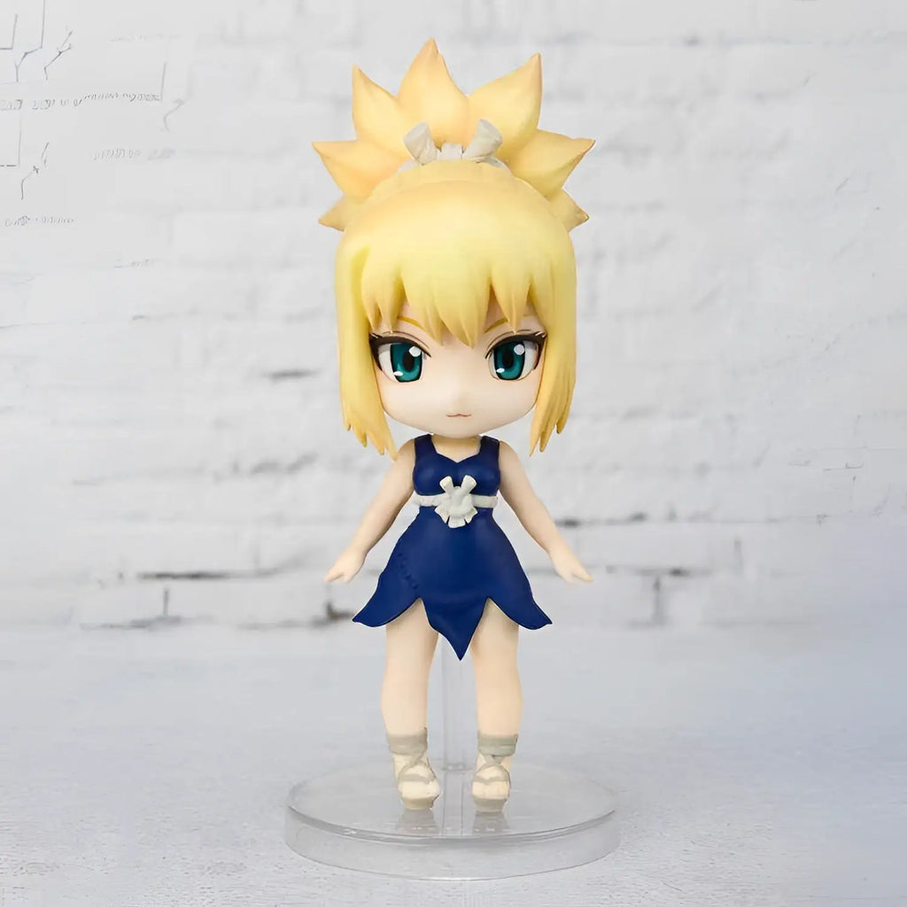 Dr. Stone Kohaku mini SH Figuarts chibi-figur figur med blont hår och gröna ögon