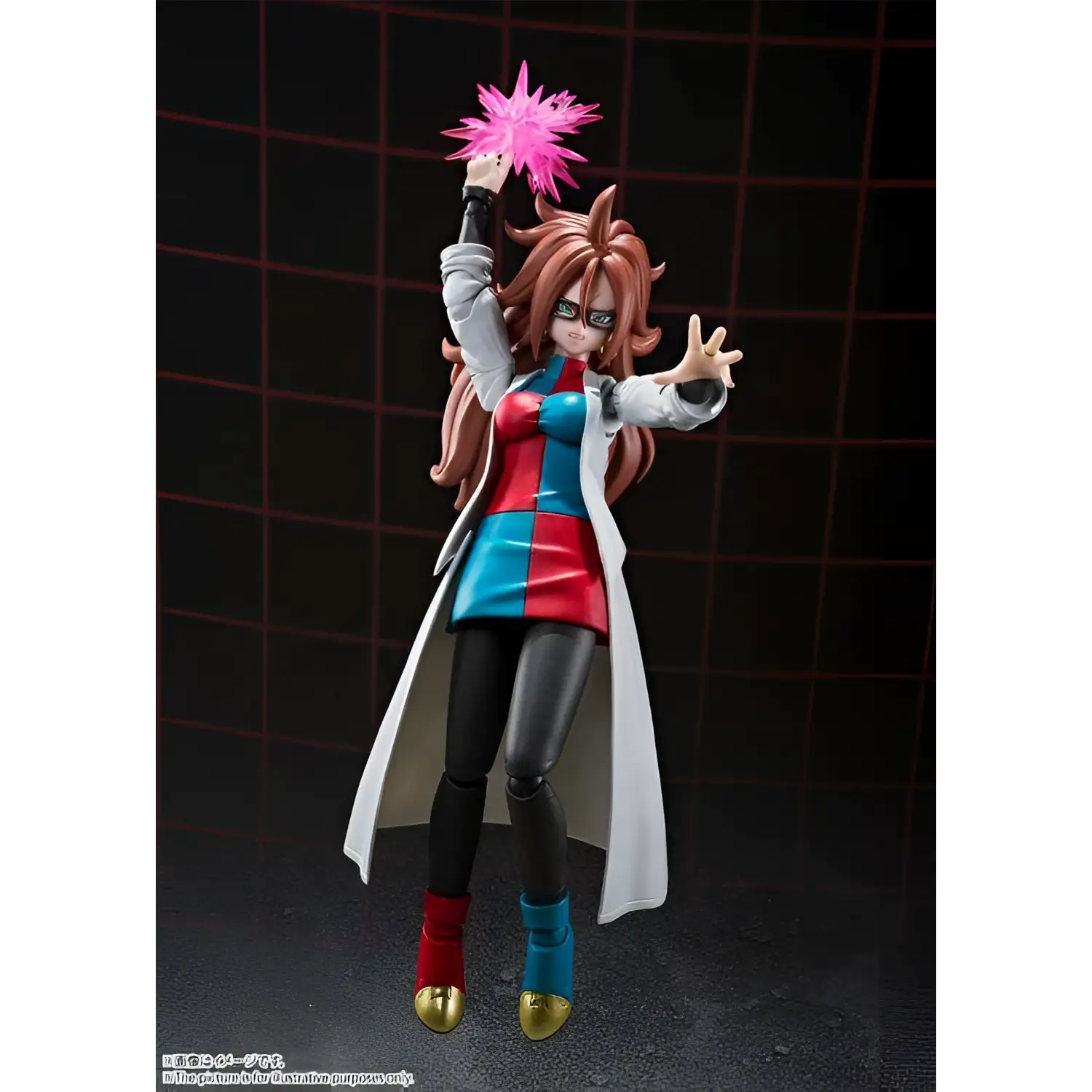 S.H.Figuarts Android 21 lab action figure med rosa energiblast