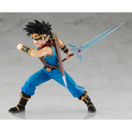 Dragon Quest Dai POP UP PARADE figur med blå och guld rustning, svart spikigt hår och genomskinligt blått svärd med röda ädelstenar