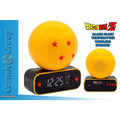 Gul Dragon Ball Z väckarklocka med röd stjärna och digital display