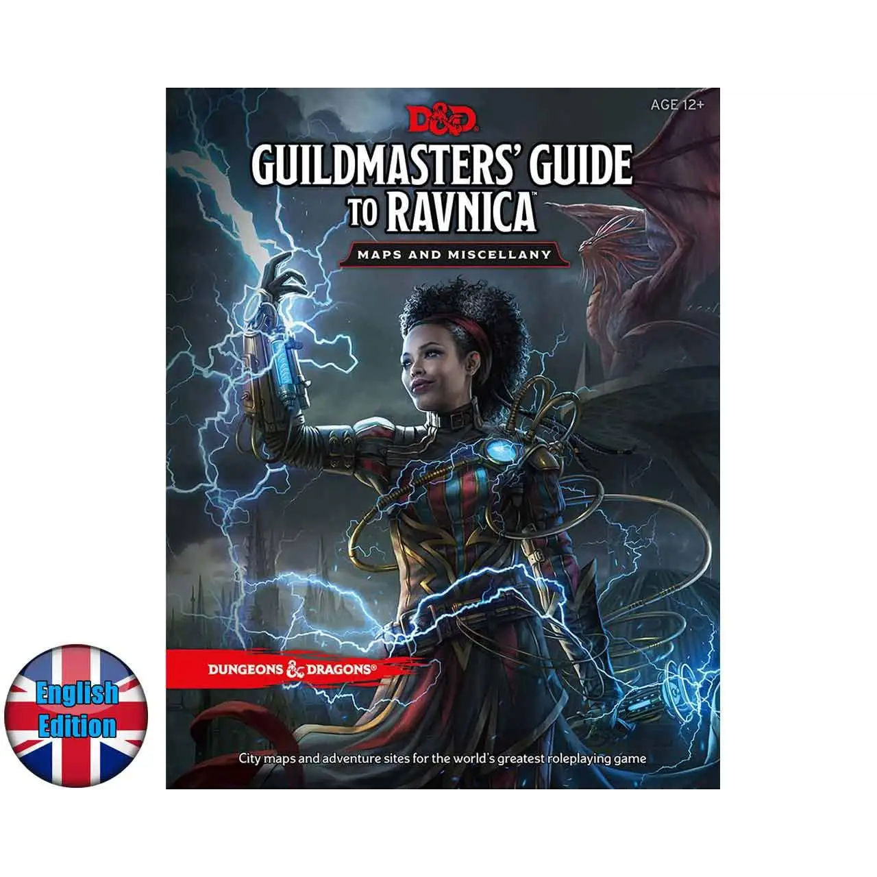 Guildmasters Guide to Ravnica: steampunk-karaktär med blixtar