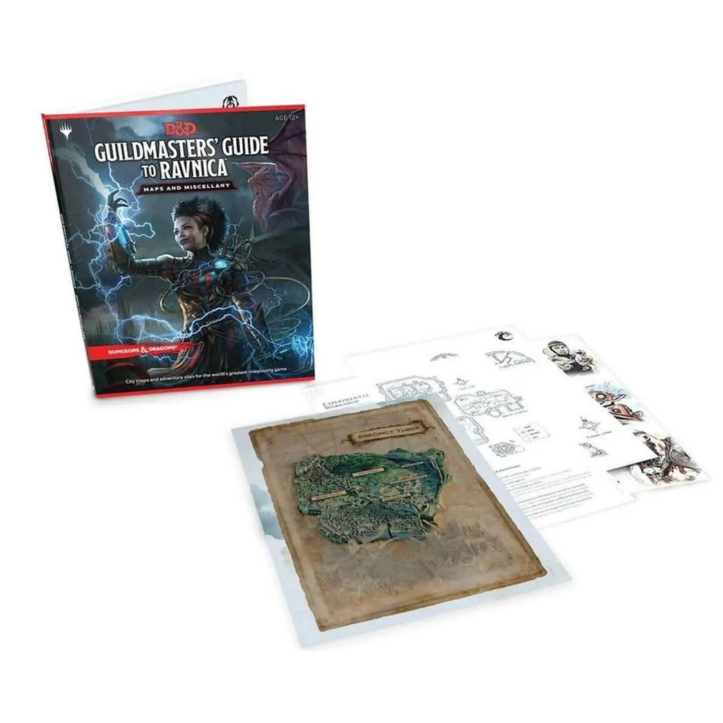 Officiell Dungeons & Dragons Guildmasters’ Guide to Ravnica-bok med blixtmagi