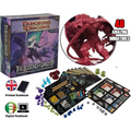 Röd plastminiatur av monster med flera lemmar och tentakler i Dungeons & Dragons: The Legend of Drizzt - Brädspel
