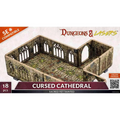 Förbannad katedral miniatyr av Dungeons & Lasers med gotisk arkitektur