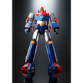 Blå och röd robotfigur Dx-03 Combatler V med silverdetaljer och orange leder