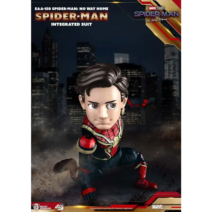 Chibi Spider-Man NWH integrerad dräkt med guldvävdetaljer
