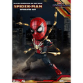 Röd och svart Spider-Man-dräkt med guld web-shooters i chibi-stil från No Way Home